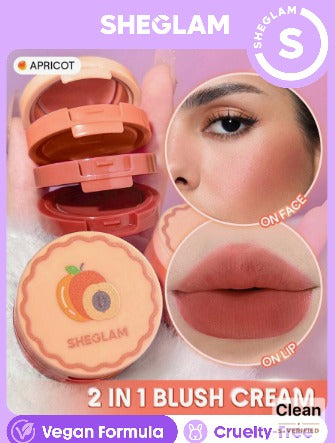 SHEGLAM Apricot Dream Cheek &amp; Lip Cream Stack