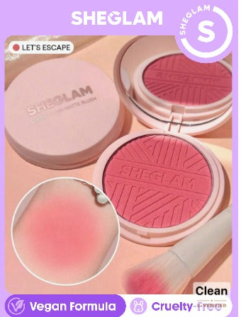 SHEGLAM Divine Flush Matte Blush-Let'S Escape Blush Powder