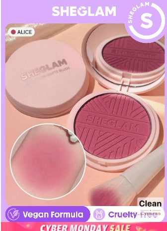 SHEGLAM Divine Flush Matte Blush-Alice Blush Powder