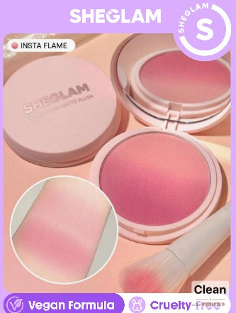 SHEGLAM Divine Flush Matte Blush-Insta Flame Blush Powder