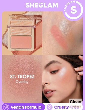 SHEGLAM Glam 101 Hybrid Highlighter &amp; Blush
