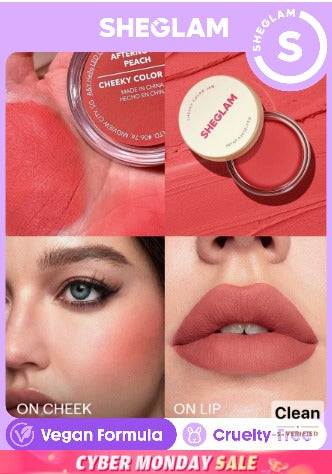 SHEGLAM Cheeky Color Jam-Afternoon Peach 6 Shades